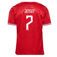 Camisa de time de futebol Dinamarca Mathias Jensen #7 Replicas 1º Equipamento Europeu 2024 Manga Curta